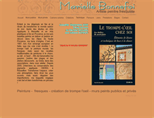 Tablet Screenshot of mariellebonnefoi.com